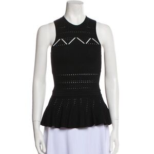 Jonathan Simkhai Lasercut Knit Tunic Top